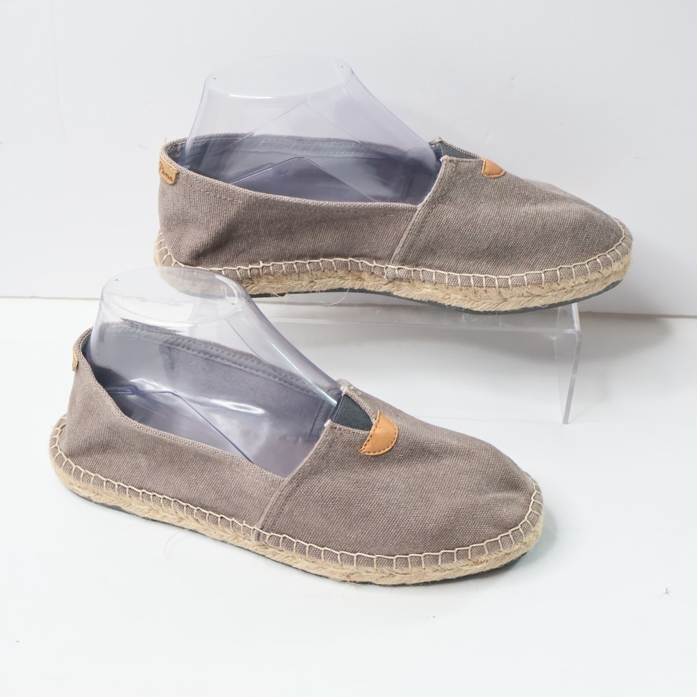 Toni Pons Gray Canvas Espadrilles Slip On‎ Flats Shoes 39 Made in Spain $99